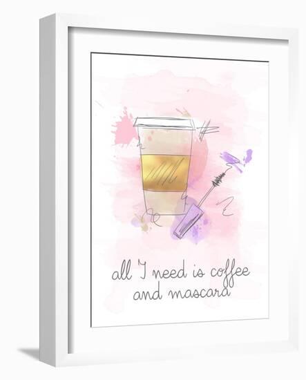 Coffee and Mascara-Anna Quach-Framed Art Print