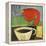 Coffee and Red Bird-Tim Nyberg-Framed Premier Image Canvas