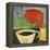 Coffee and Red Bird-Tim Nyberg-Framed Premier Image Canvas