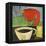 Coffee and Red Bird-Tim Nyberg-Framed Premier Image Canvas