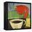 Coffee and Red Bird-Tim Nyberg-Framed Premier Image Canvas