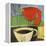 Coffee and Red Bird-Tim Nyberg-Framed Premier Image Canvas