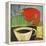 Coffee and Red Bird-Tim Nyberg-Framed Premier Image Canvas