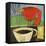 Coffee and Red Bird-Tim Nyberg-Framed Premier Image Canvas