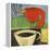 Coffee and Red Bird-Tim Nyberg-Framed Premier Image Canvas