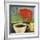 Coffee and Red Bird-Tim Nyberg-Framed Premium Giclee Print