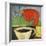 Coffee and Red Bird-Tim Nyberg-Framed Premium Giclee Print