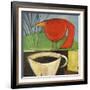 Coffee and Red Bird-Tim Nyberg-Framed Giclee Print