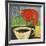 Coffee and Red Bird-Tim Nyberg-Framed Giclee Print