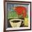 Coffee and Red Bird-Tim Nyberg-Framed Giclee Print