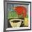 Coffee and Red Bird-Tim Nyberg-Framed Giclee Print