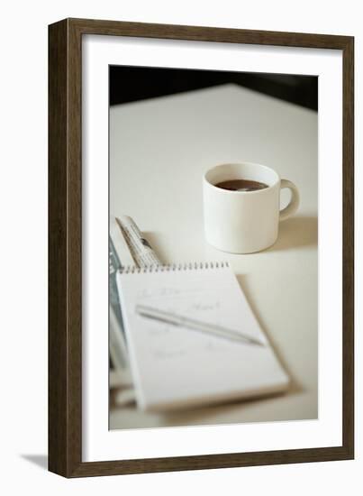 Coffee and Reflections-Karyn Millet-Framed Photographic Print