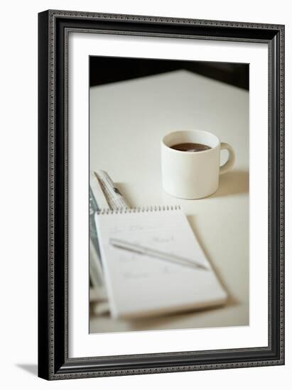 Coffee and Reflections-Karyn Millet-Framed Photographic Print