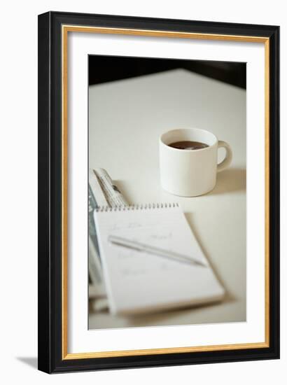 Coffee and Reflections-Karyn Millet-Framed Photographic Print