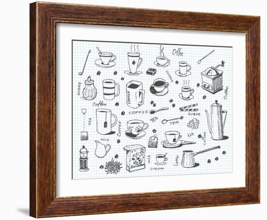 Coffee And Tea-pakowacz-Framed Art Print