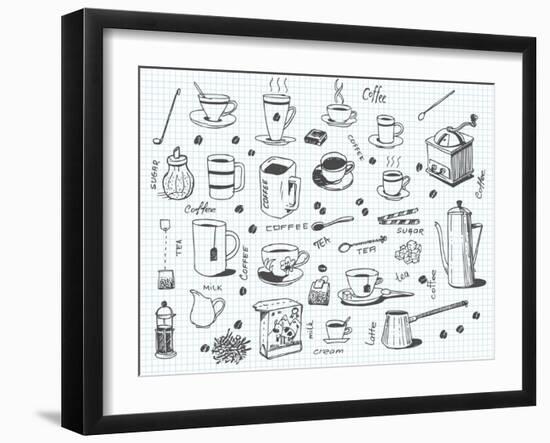 Coffee And Tea-pakowacz-Framed Art Print