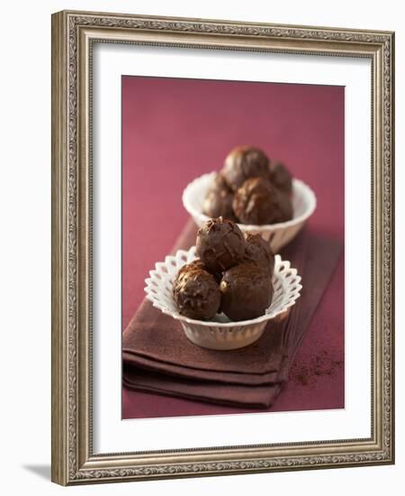 Coffee and Whisky Truffles in Two Small Dishes-Marc O^ Finley-Framed Photographic Print