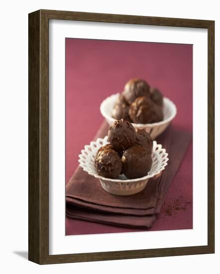 Coffee and Whisky Truffles in Two Small Dishes-Marc O^ Finley-Framed Photographic Print