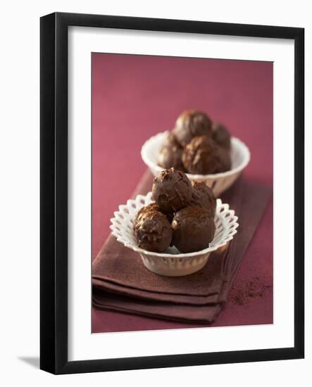 Coffee and Whisky Truffles in Two Small Dishes-Marc O^ Finley-Framed Photographic Print