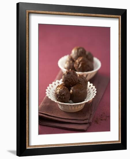 Coffee and Whisky Truffles in Two Small Dishes-Marc O^ Finley-Framed Photographic Print