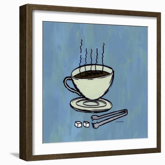 Coffee Art Blue-Herb Dickinson-Framed Photographic Print