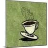 Coffee Art Green-Herb Dickinson-Mounted Photographic Print