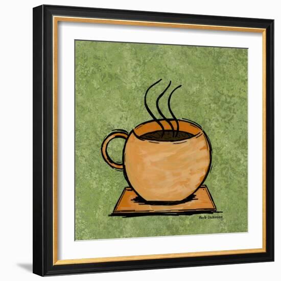 Coffee Art Green-Herb Dickinson-Framed Photographic Print