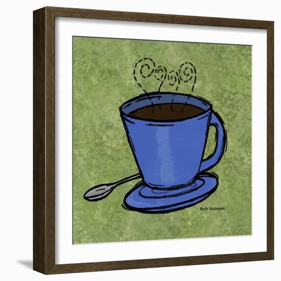 Coffee Art Green-Herb Dickinson-Framed Photographic Print