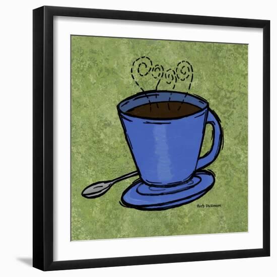 Coffee Art Green-Herb Dickinson-Framed Photographic Print