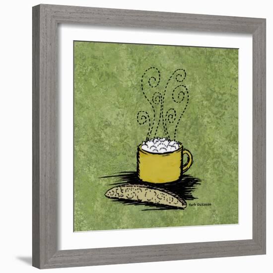 Coffee Art Green-Herb Dickinson-Framed Photographic Print