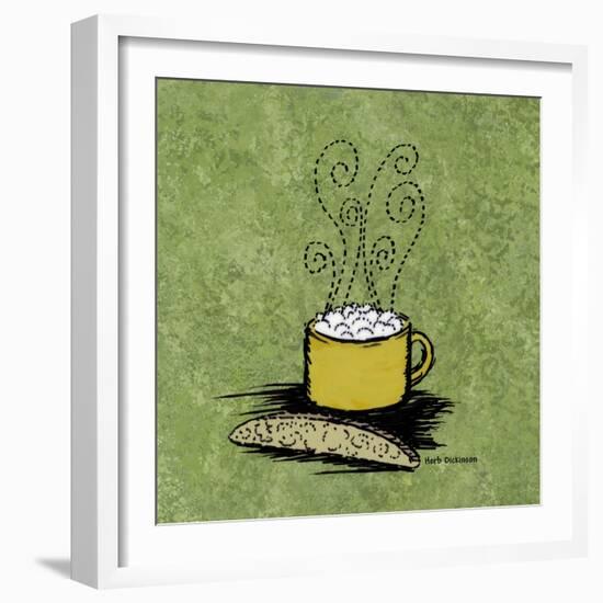 Coffee Art Green-Herb Dickinson-Framed Photographic Print