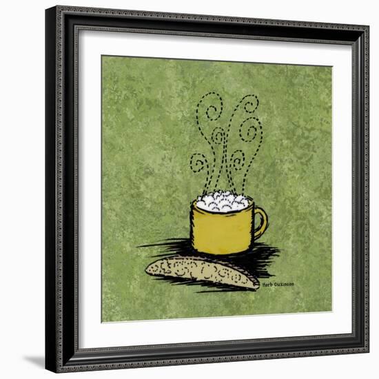 Coffee Art Green-Herb Dickinson-Framed Photographic Print