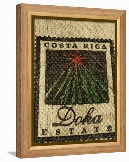 Coffee Bag from the Doka Estate, One of the Main Coffee Growers in Costa Rica, Central America-R H Productions-Framed Premier Image Canvas