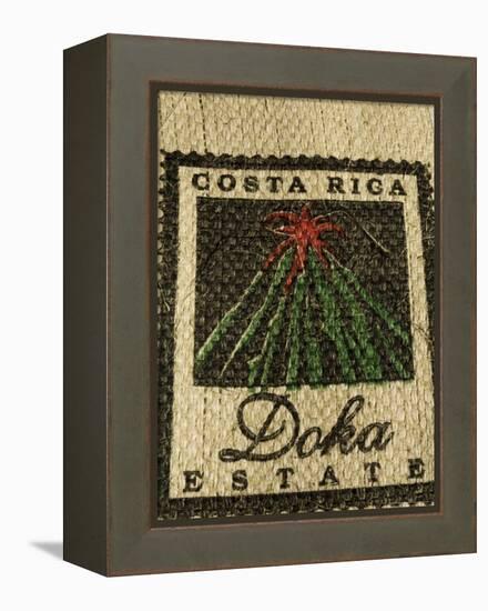 Coffee Bag from the Doka Estate, One of the Main Coffee Growers in Costa Rica, Central America-R H Productions-Framed Premier Image Canvas