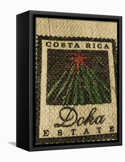 Coffee Bag from the Doka Estate, One of the Main Coffee Growers in Costa Rica, Central America-R H Productions-Framed Premier Image Canvas
