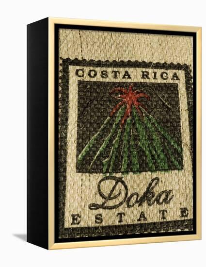 Coffee Bag from the Doka Estate, One of the Main Coffee Growers in Costa Rica, Central America-R H Productions-Framed Premier Image Canvas