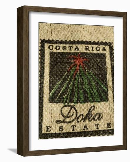 Coffee Bag from the Doka Estate, One of the Main Coffee Growers in Costa Rica, Central America-R H Productions-Framed Photographic Print