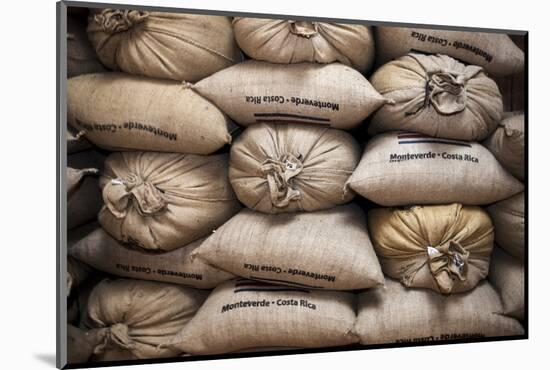 Coffee Bags. Monteverde. Costa Rica. Central America-Tom Norring-Mounted Photographic Print