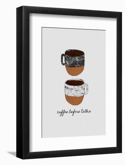 Coffee before Talkie-Orara Studio-Framed Photographic Print