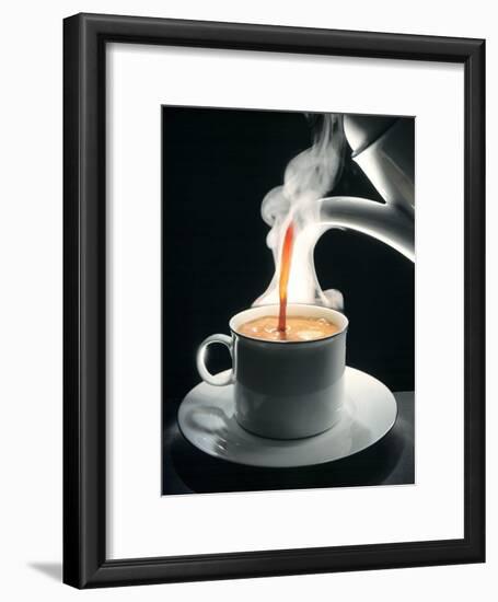 Coffee Being Poured into a Cup-J?rgen Klemme-Framed Photographic Print