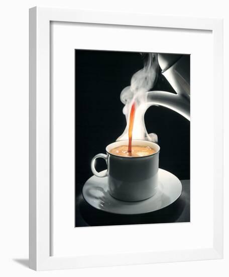 Coffee Being Poured into a Cup-J?rgen Klemme-Framed Photographic Print