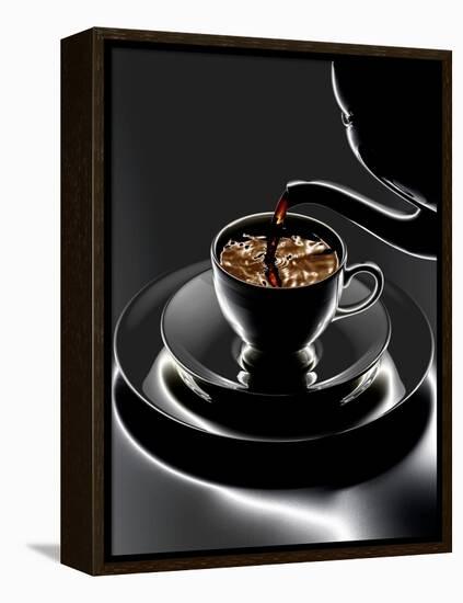 Coffee Being Poured-Hermann Mock-Framed Premier Image Canvas
