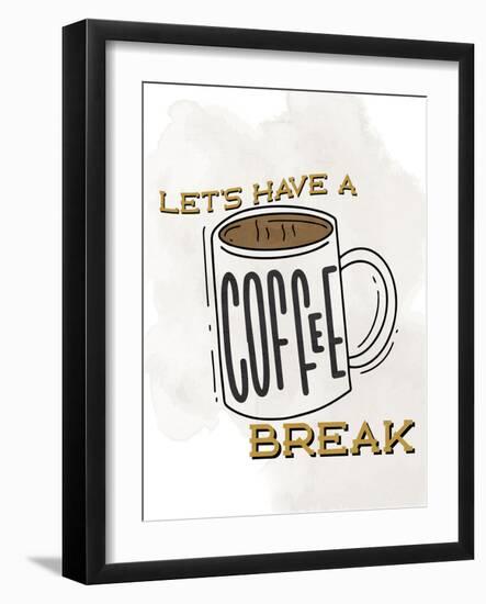 Coffee Break 1-Kimberly Allen-Framed Art Print