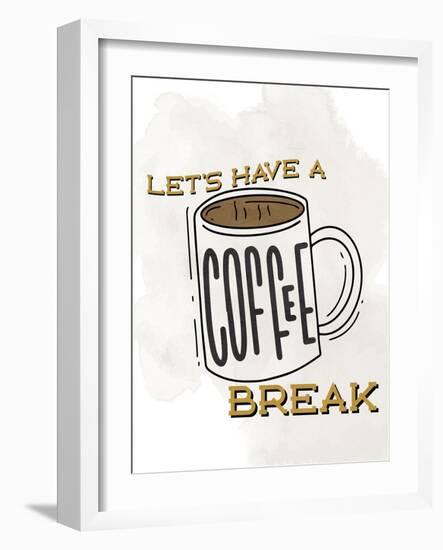 Coffee Break 1-Kimberly Allen-Framed Art Print