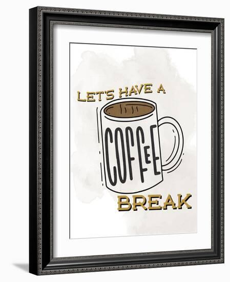 Coffee Break 1-Kimberly Allen-Framed Art Print