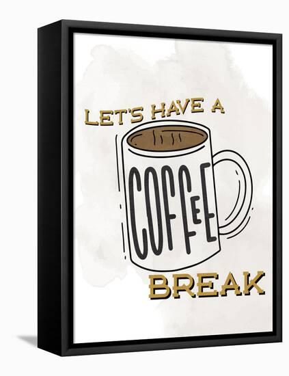 Coffee Break 1-Kimberly Allen-Framed Stretched Canvas
