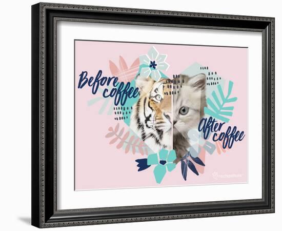 Coffee Cat-Rachael Hale-Framed Photo