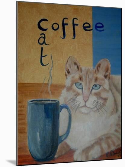 Coffee Cat-Ruth Palmer-Mounted Art Print
