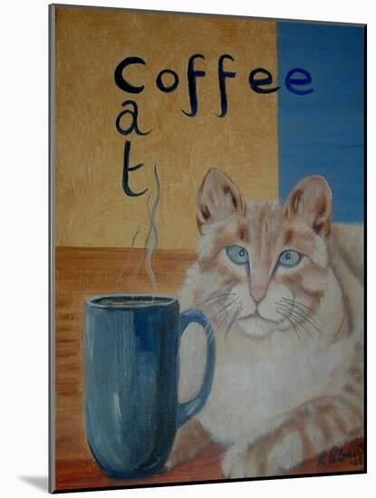 Coffee Cat-Ruth Palmer-Mounted Art Print