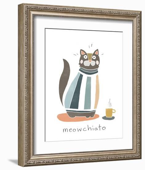 Coffee Cats I-June Vess-Framed Art Print